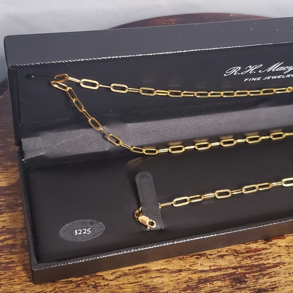 Macy's Jewelry Rh Macy Co Fine Jewelry Goldplated 2pc Paperclip